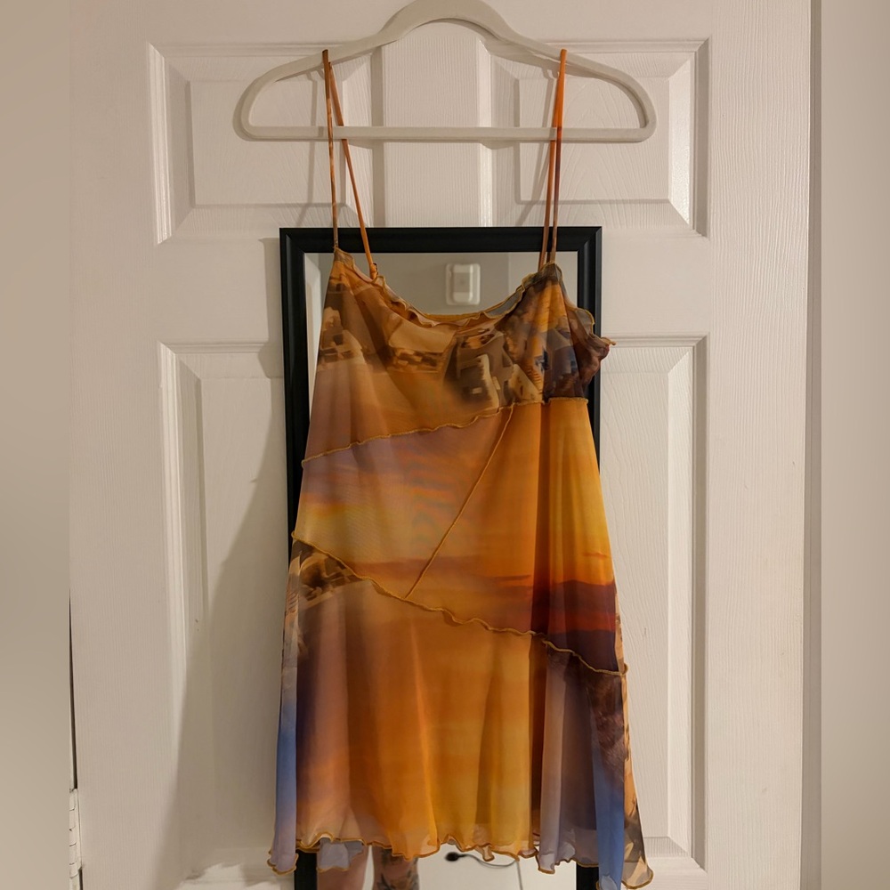 NWT Urban Outfitters Multicolor Spaghetti Strap Top